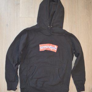 Supreme x Comme Des Garcons Hoodie Black SZ S